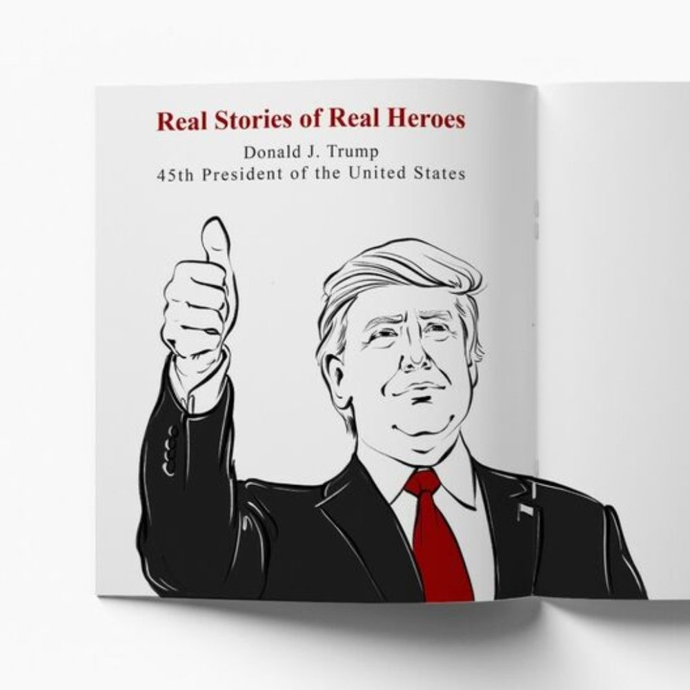 Kids soft cover book, Trump Supporter Book, New